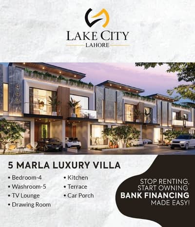 5 Marla House on Easy Installments in Etihad Town, Lahore
