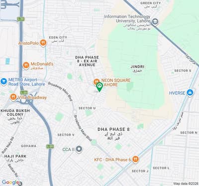 Block D 10 Marla Plot For Sale At Good Location In Eden City DHA Phase 8 Airport Road Lahore