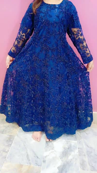 fancy net  frock