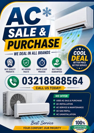 Ac sale & purchase/all type ac buy/window ac/scrap ac/dead ac