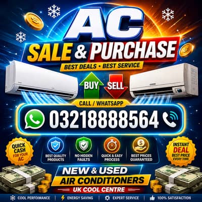 Ac sale purchase/ haier ac/window ac/dead ac/all type ac buy