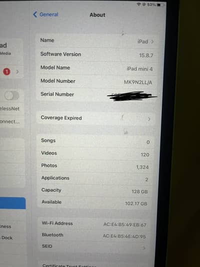 iPad mini 4 / 128GB