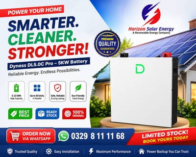  Dyness DL5.0C Pro 5.12kWh Lithium Battery – Ready Stock