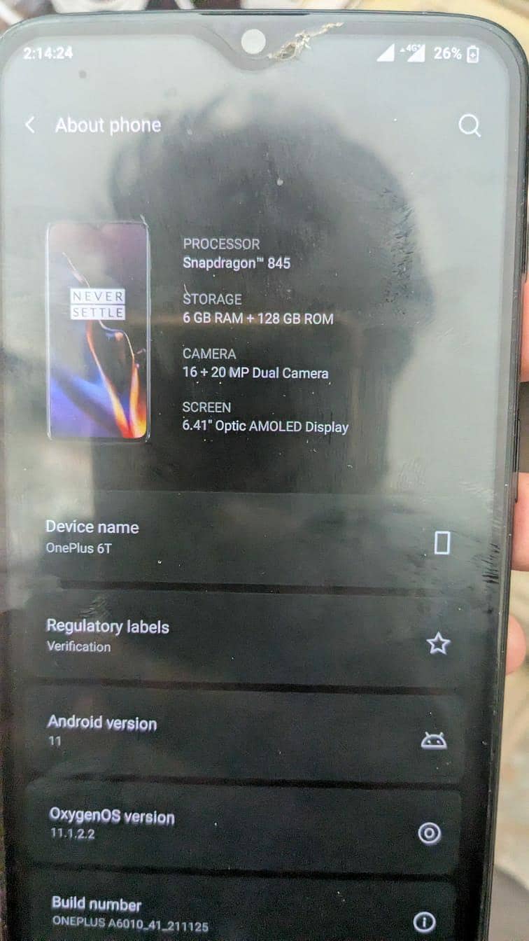 one plus 6t 0