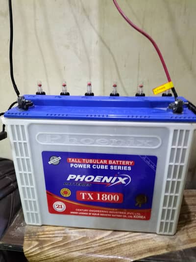 Phoneix TX 1800 Tall Tublar Battery (2 months warranty remaining)