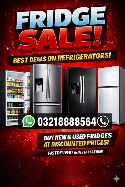 Fridge & freezer sale purchase/old fridge/deep freezer sale purchase