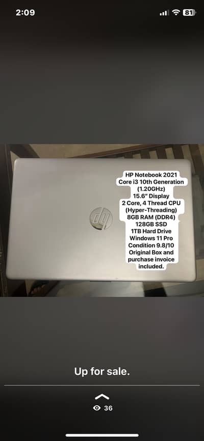 HP NoteBook 2021 | 128GB SSD | 1TB HDD | 8GB RAM