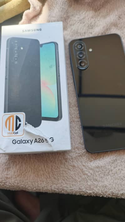 Samsung Mobile A26 10/9.5  condition persnol use under warinty