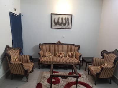 5 seater + 1 seater + 1 seater wooden sofa (price is negotiable)
