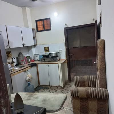 Newly renovated 1 bed lounge flate for rent tiled flooring America kitchen tiled washrooms 24 hours water and electricity separate gate and meters American kitchen