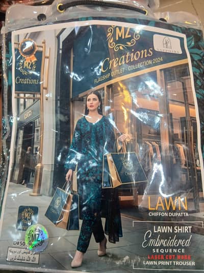 unstiched printed lawn suit