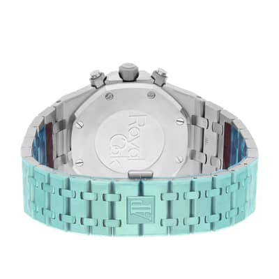 condition 10 by 9 Audemars pigaute watch chronometer stainless steel