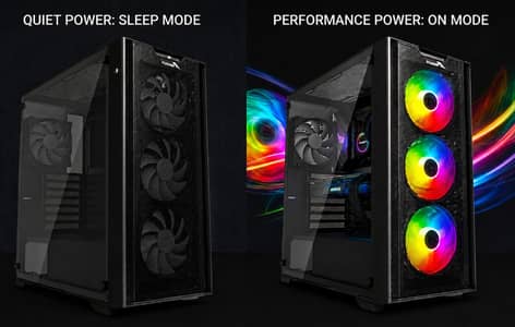 Thunder Nitro Gaming Case + 3 RGB Fans
