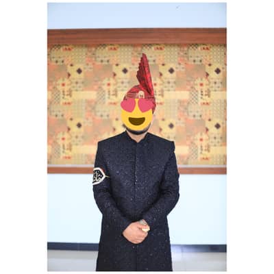 black sherwani