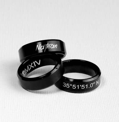 Customised name ring for mens and women's