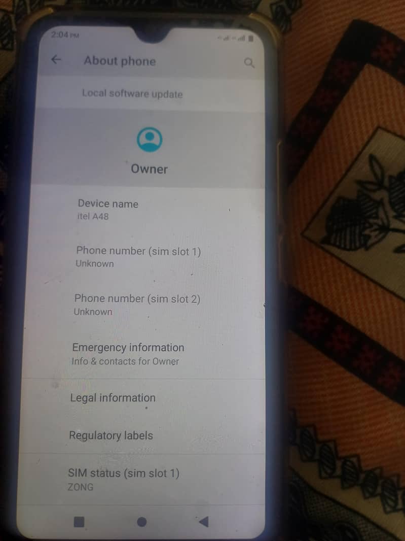 Itel A48 2