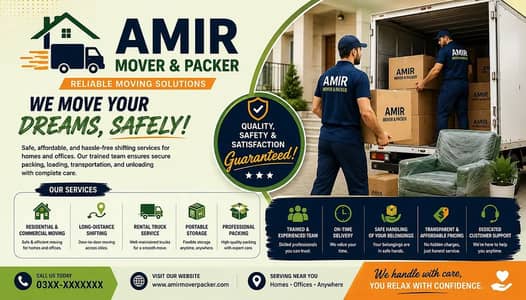 Goods transport | house shifting | Mover and packers Safe & Reliable