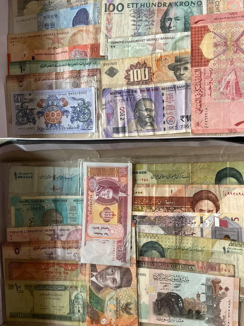 different counterys notes available 5
