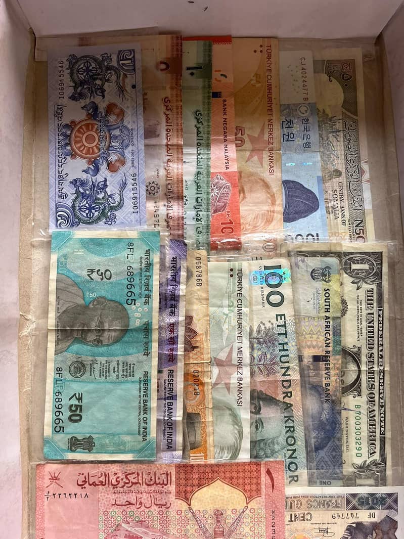 different counterys notes available 6