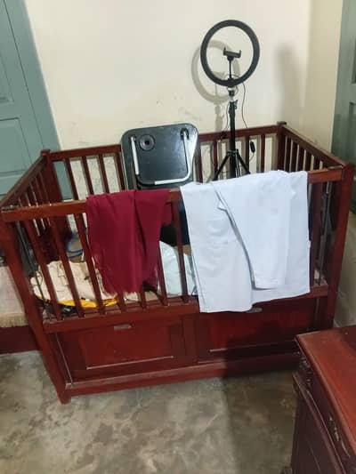 baby cot original wood