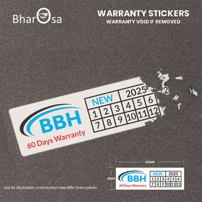 Stickers Printing Service, Warranty Stickers, PVC Stickers