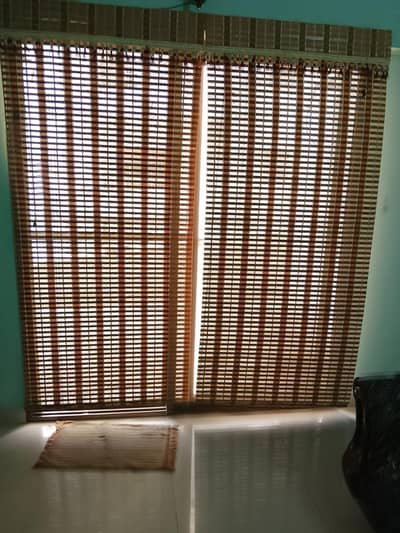 Tares . balcony door 2 side blinds