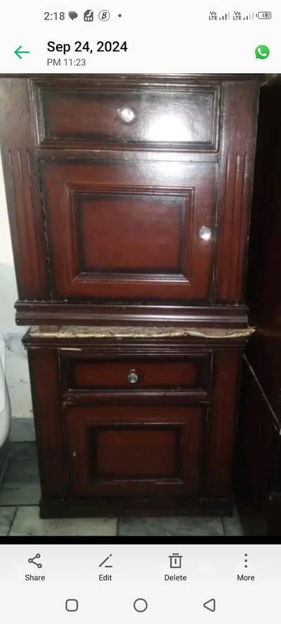 bed showcase good condition urgent sell