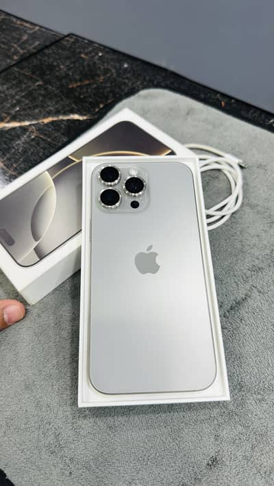 Iphone 16pro max pta approved 256gb complete box