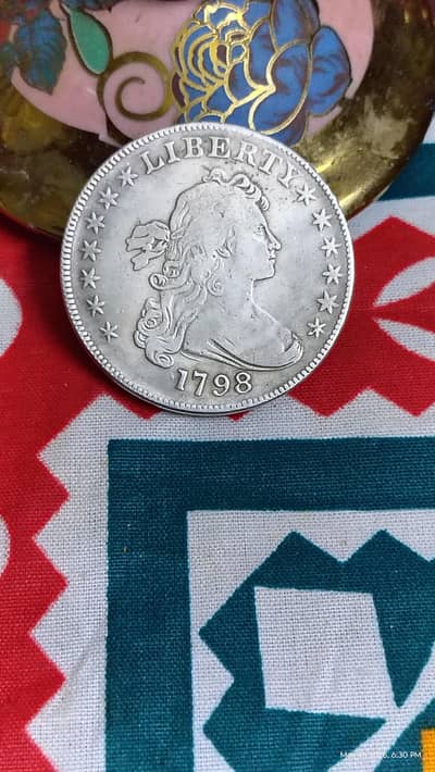 USA 1798 LIBERTY DOLLAR COIN, USA OLD COIN, USA RARE COIN, ANTIQ COIN