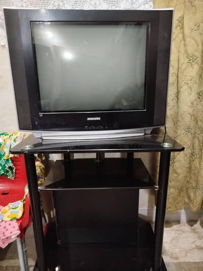 Tv with trolley for sale