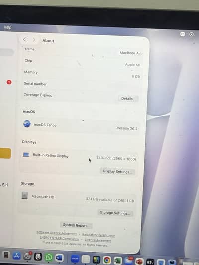 Macbook M1 chip  for sale