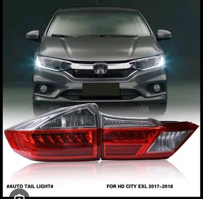 honda city back genuine  lights+tv