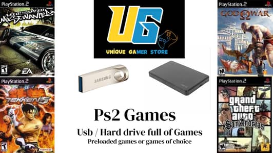 Usb and Hardrive filled with PS2 Games