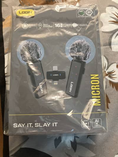 LOGIN SMART TECHNOLOGY MIC FOR VLOGGING WITH FULL FEATURES