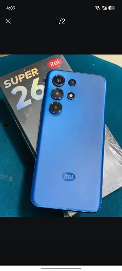 Itel S26 ultra edge screen  8+4 256 gb  with original box and charger
