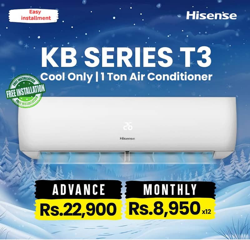 split Ac on installment 0