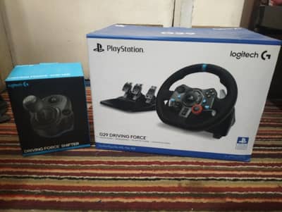 Logitech G29 Wheel + Padel Set + Gear Shifter