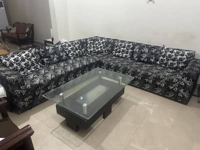 7 seater L shaped sofa custom made