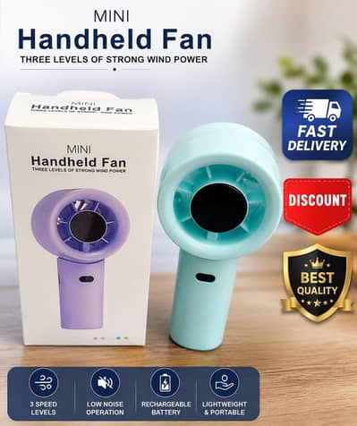 Mini Handheld Fan USB Rechargeable Fan Portable fan mini fan