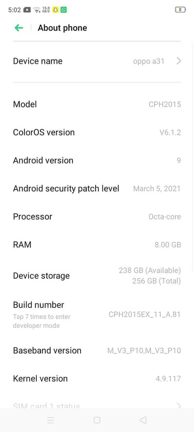 OPPO A31 for urgent sell