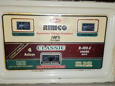 voltage stabilizer Rimco 10000 voltage