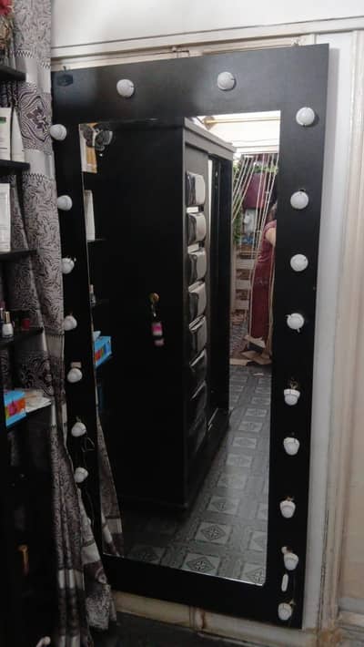 mirror and shelf