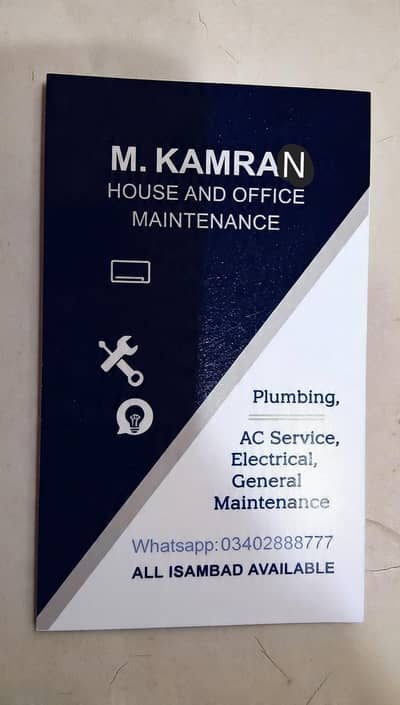 all kind of maintinance ac plumbing electric
