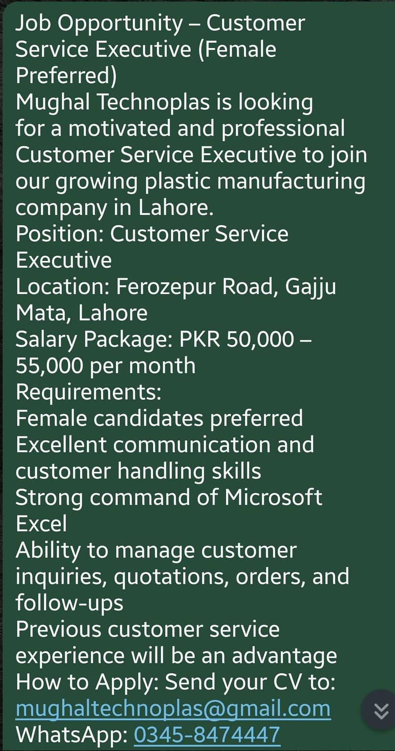 Coustomer services, receptionists, data entry 0