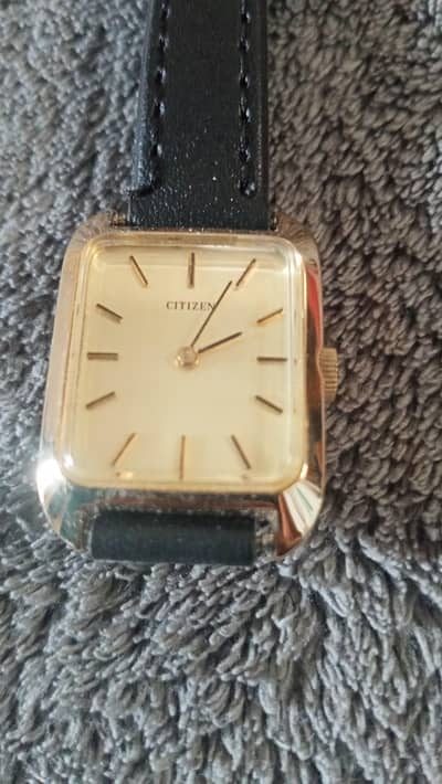 citizen gold plated women's hand watch