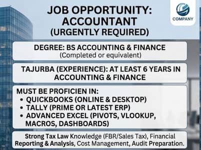 Accountant required in karachi