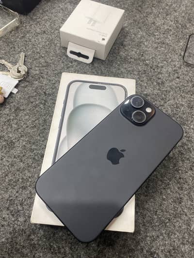 Apple iPhone 15 with box 128Gb Jv 100% health 86 cycle