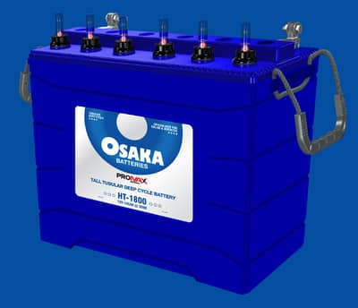 Brand New Osaka HT-1800 12V Tall Tubular Deep Cycle Battery - ProMax