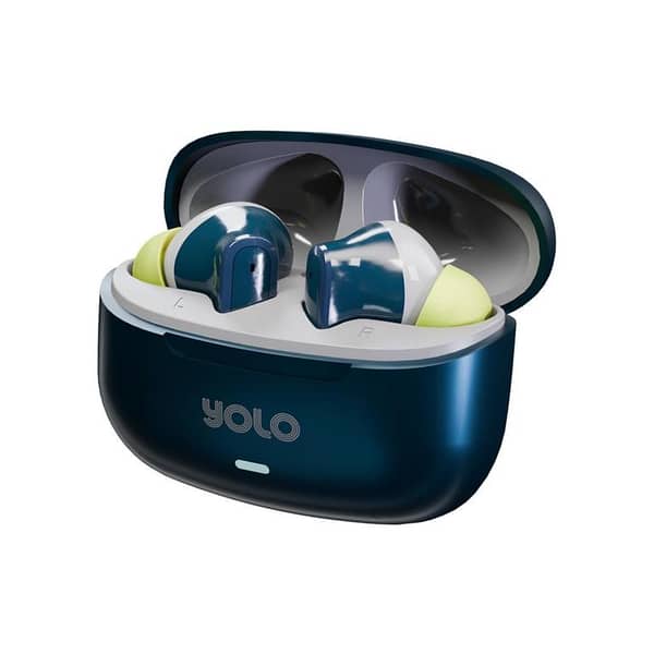 YOLO YoPod Tune Earbuds - 13mm Bass Boost Driver - BT Version: V-5.3 - Up to 30 hours of Playtime - Dual Mics