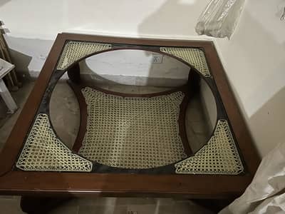 Cane coffee table